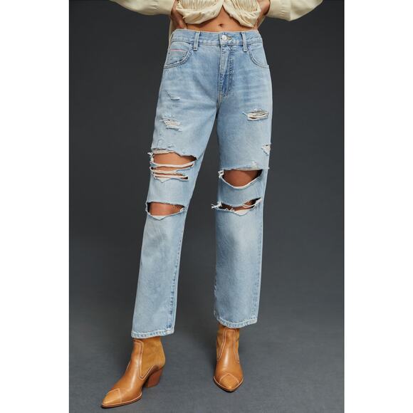 NWT Pilcro Vintage Mid-Rise Distressed Jeans - 31 waist tall - Picture 3 of 7